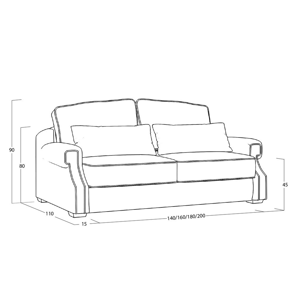 Диван Quadra (с механизмом) 