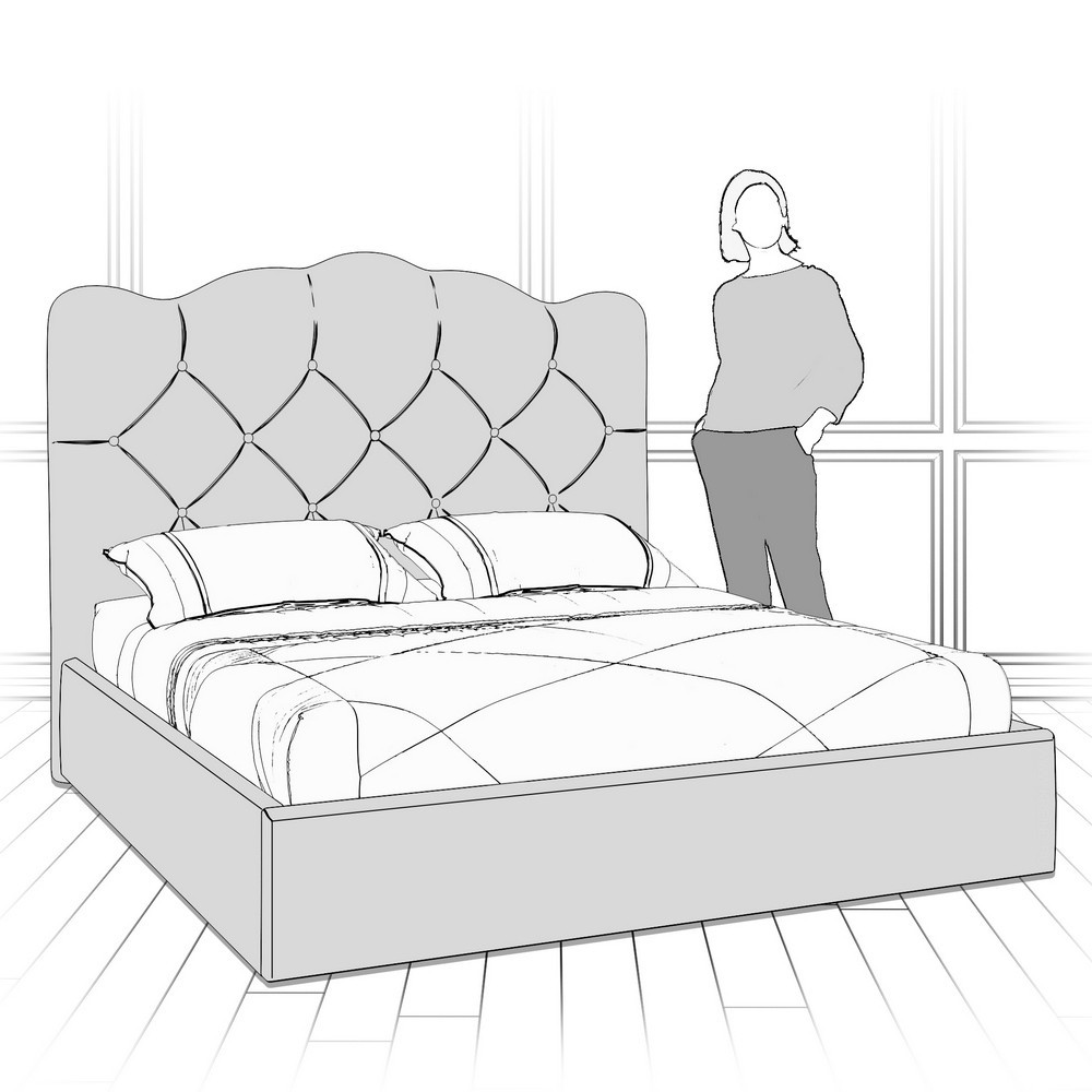 Кровать с подъемным механизмом K70-1600-B10