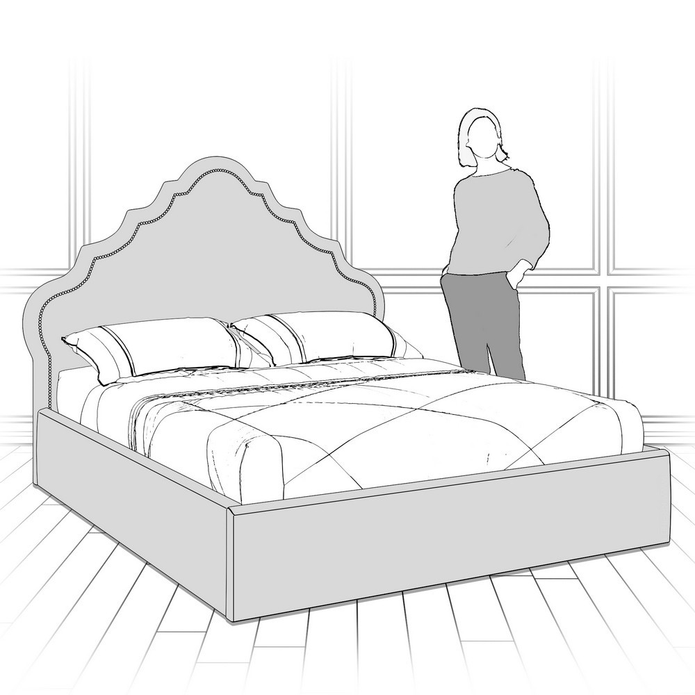 Кровать с подъемным механизмом K08-1600-G-B14