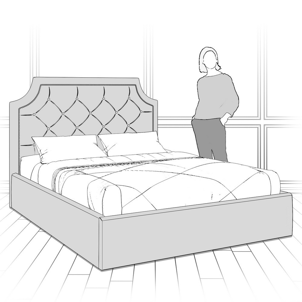 Кровать с подъемным механизмом K09Y-1600-N-B08