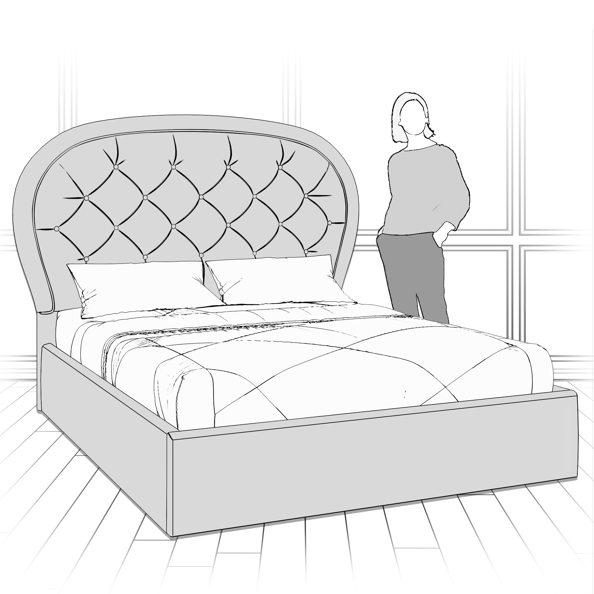 Кровать с подъемным механизмом K50-1200-B12