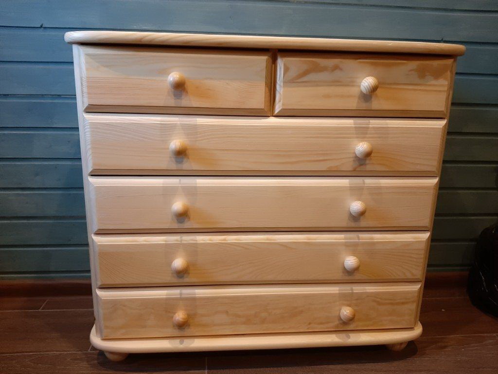 Комод с шестью ящиками массив сосны Вокко 82-06