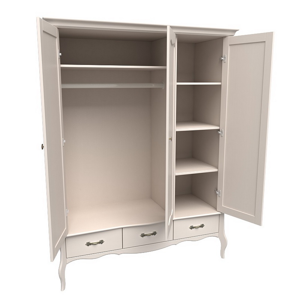 Шкаф ЛеБо 3-дверный с глухими дверями