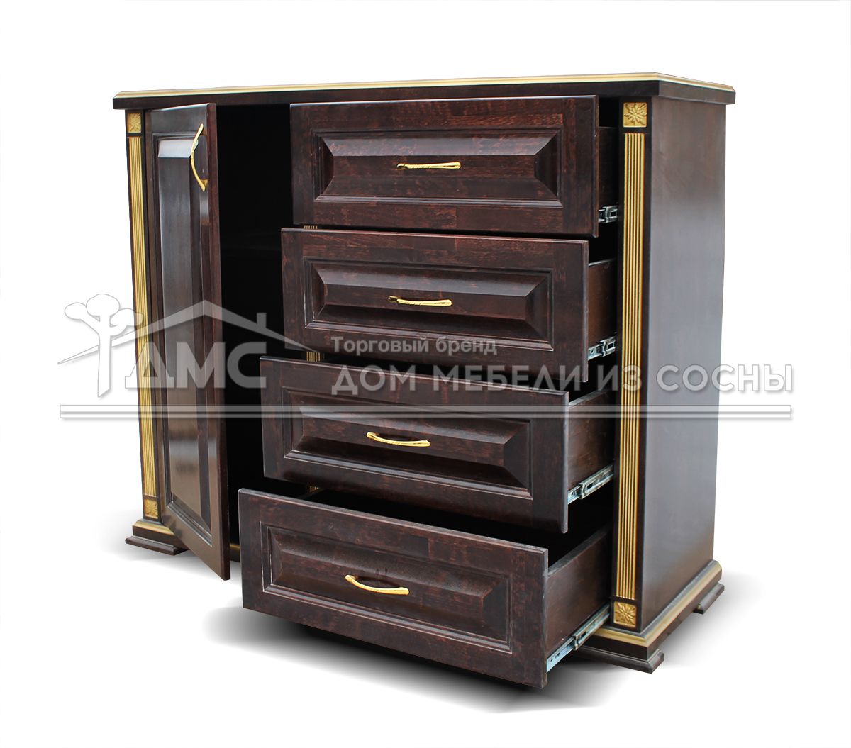 Комод Грета дверка и 4 ящика