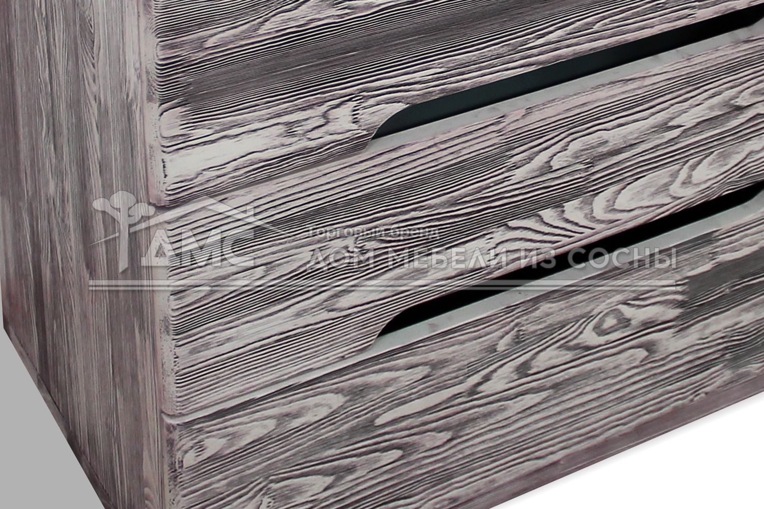 Комод с 4 ящиками массив сосны Веста