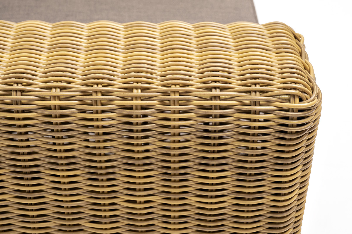 "Боналли" лаунж-зона из искусственного ротанга, цвет соломенный 