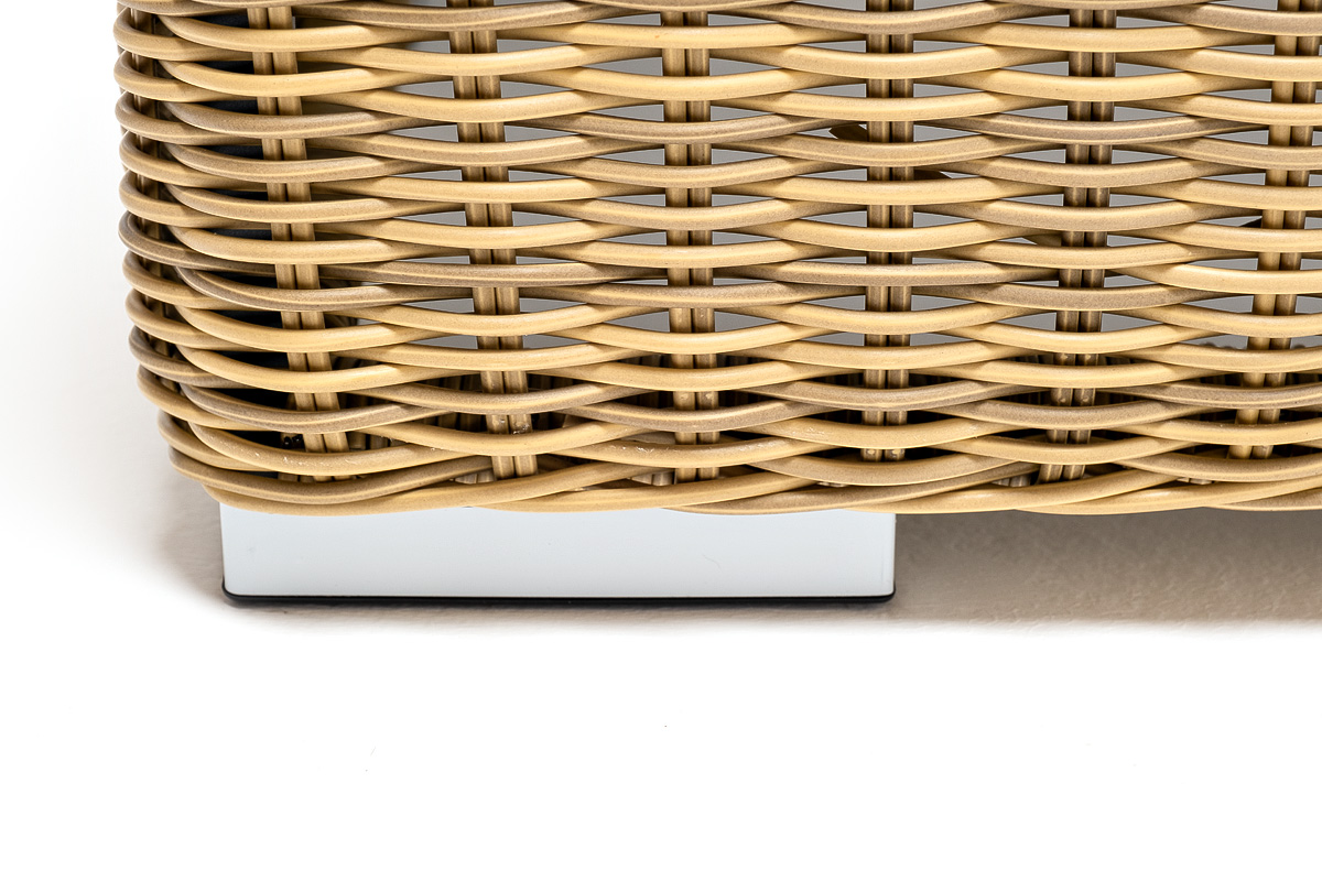 "Боналли" лаунж-зона из искусственного ротанга, цвет соломенный 