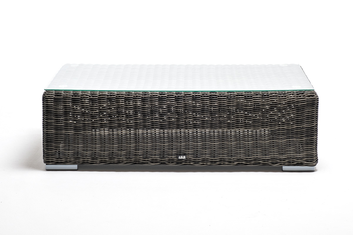 "Боналли" журнальный столик из искусственного ротанга, цвет графит