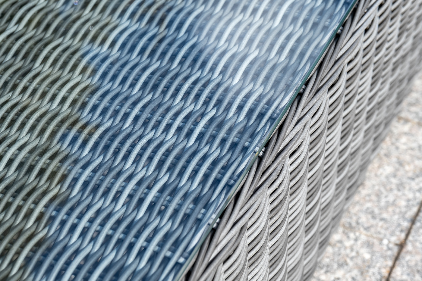 "Глиссандо" лаунж-зона из искусственного ротанга, цвет графит