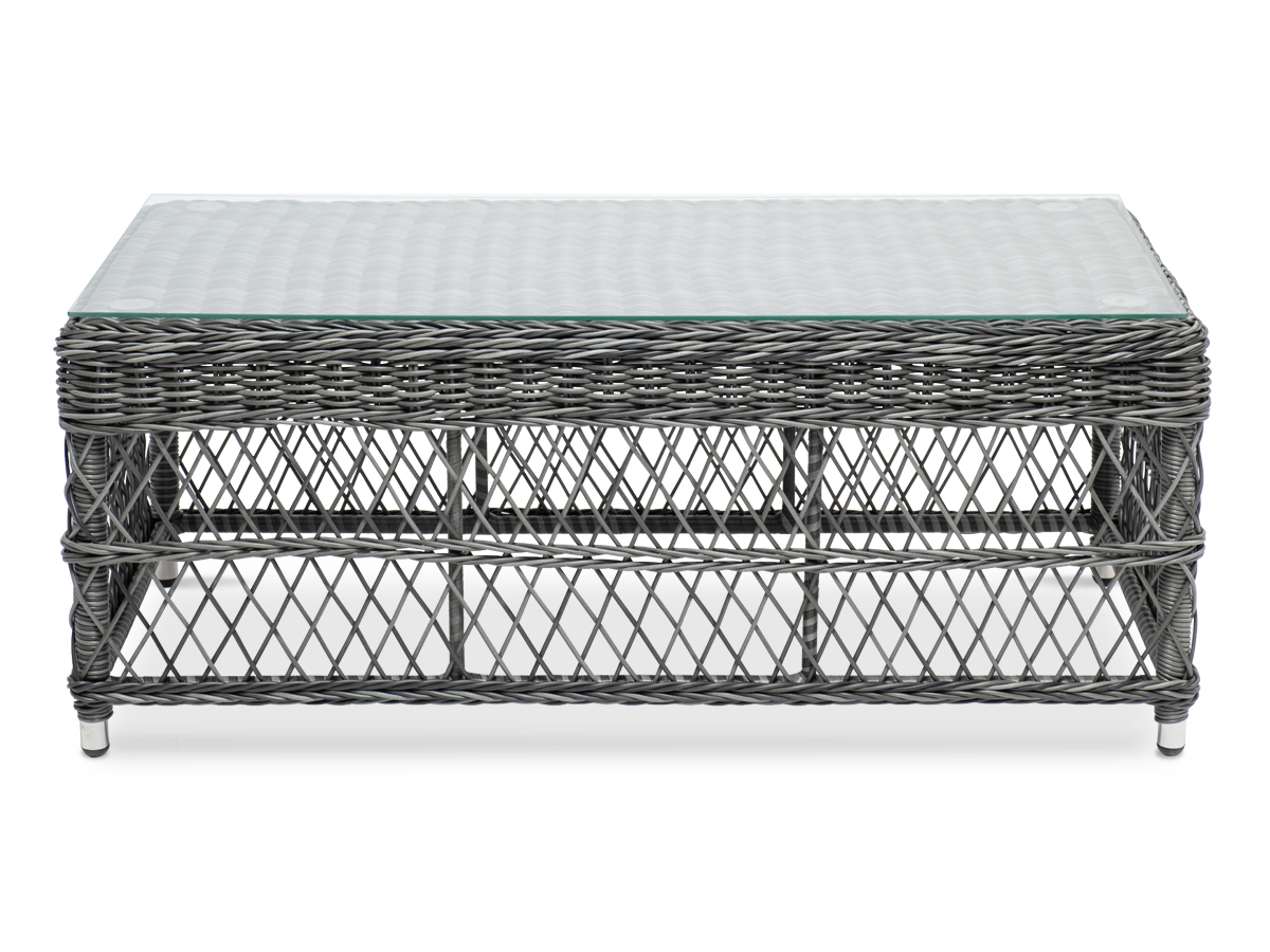 "Грандинелли" стол журнальный из искусственного ротанга, цвет графит