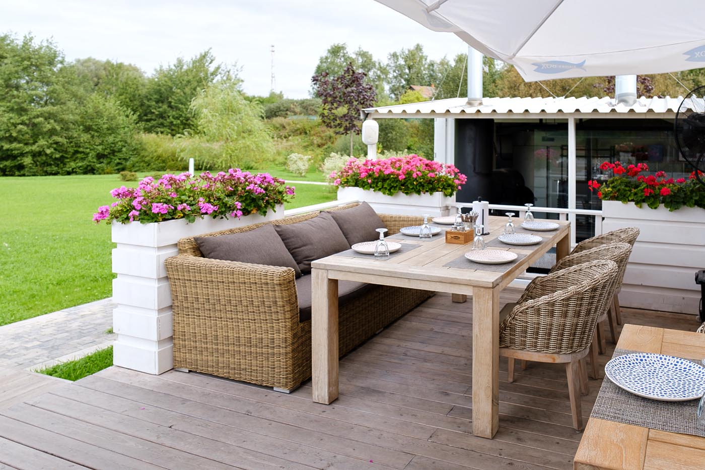 "Капуто" диван из искусственного ротанга трехместный, цвет соломенный