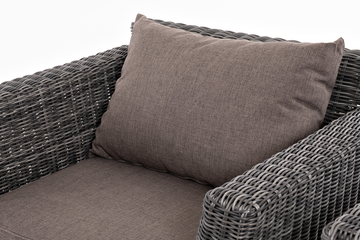 "Капуто" лаунж-зона из искусственного ротанга, цвет графит