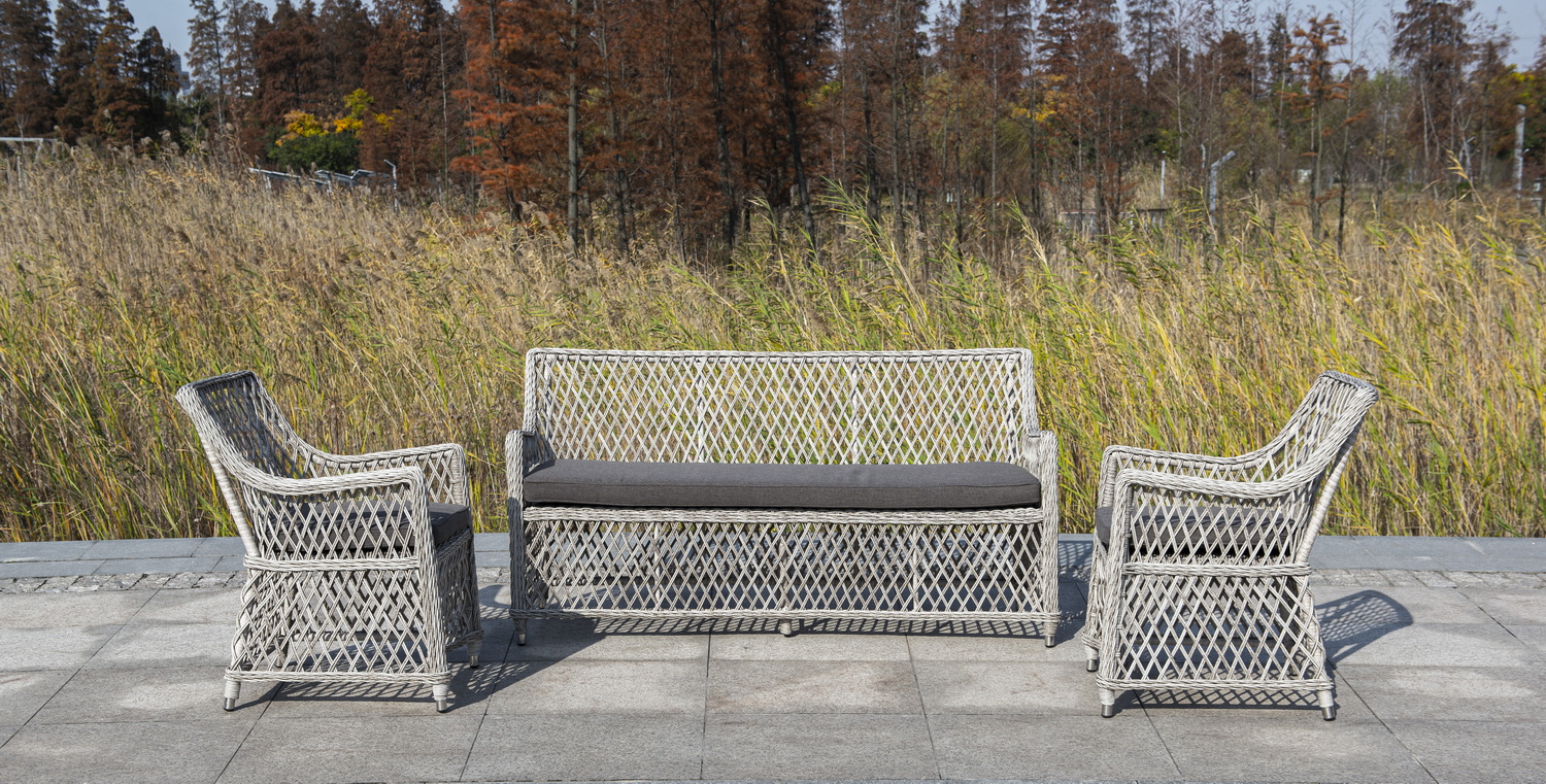 "Латтини" плетеное кресло из искусственного ротанга, цвет бежевый