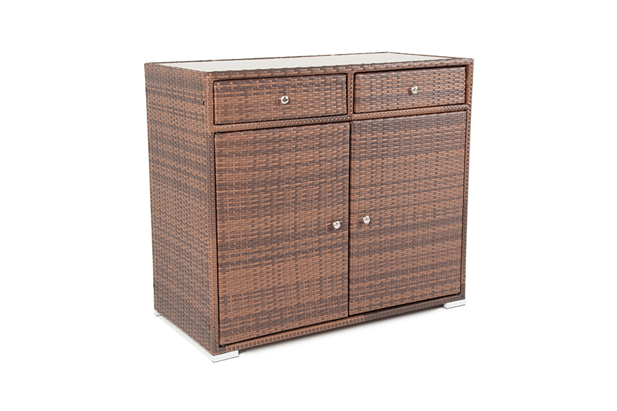 "Мальта" тумба плетеная из искусственного ротанга, цвет коричневый