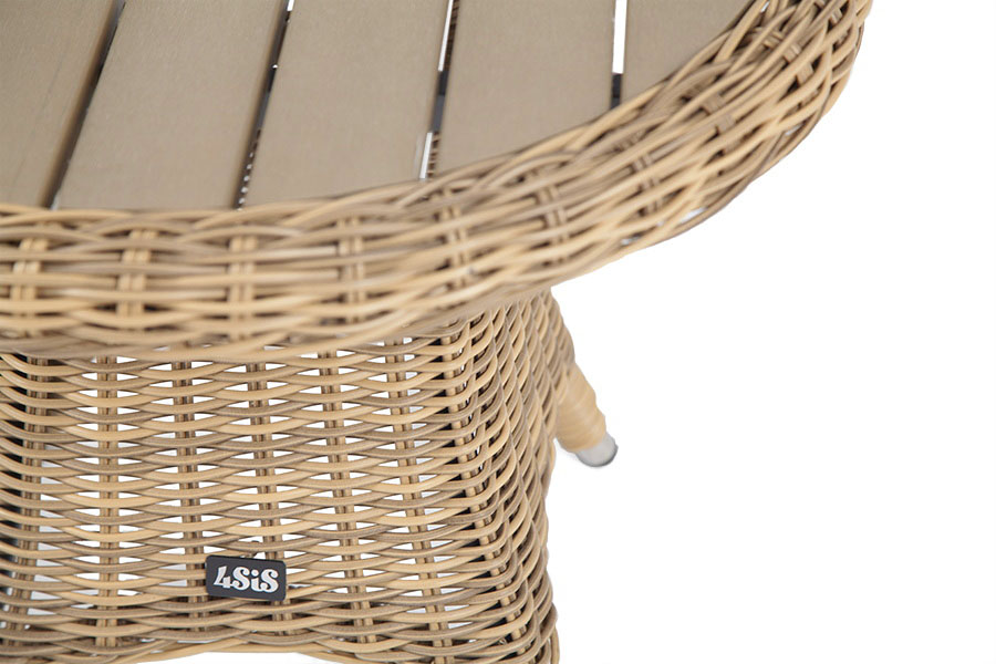 "Равенс" кофейный стол из искусственного ротанга, цвет соломенный