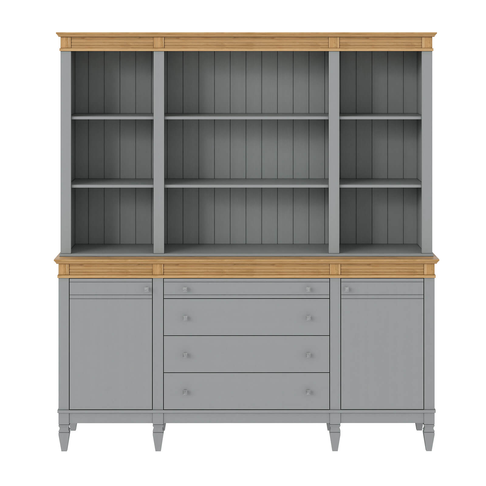 Буфет "Ольса" 400/424 (серый 7042/антик 24)