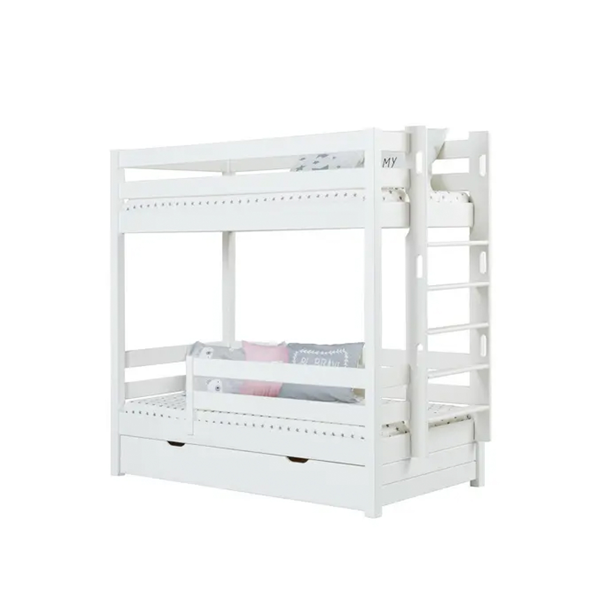 Кровать белая двухспальная 2-яр ТК №14 800х1800