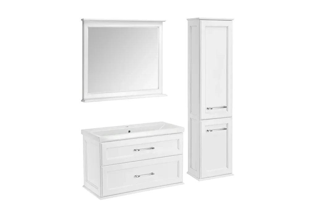 Пенал Венеция Белый Патина Серебро